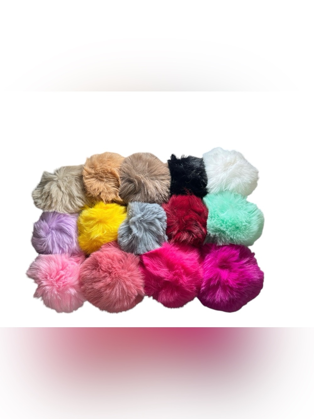 BUY NOW - Fuzzy Pom Pom Bag Charm / Keychain